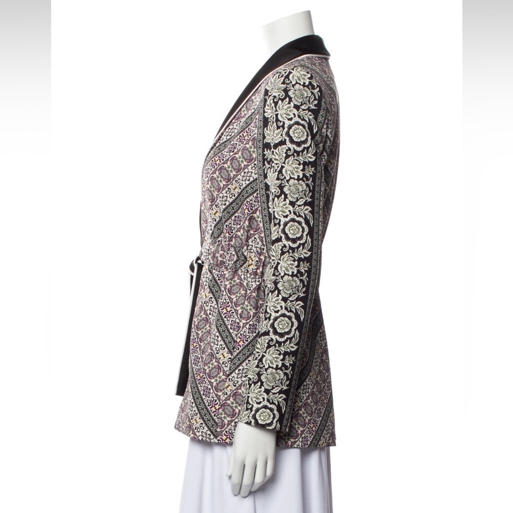 Alice and Olivia Lincoln Art Deco Drawstring Long Blazer Jacket M suit separates - Picture 6 of 6